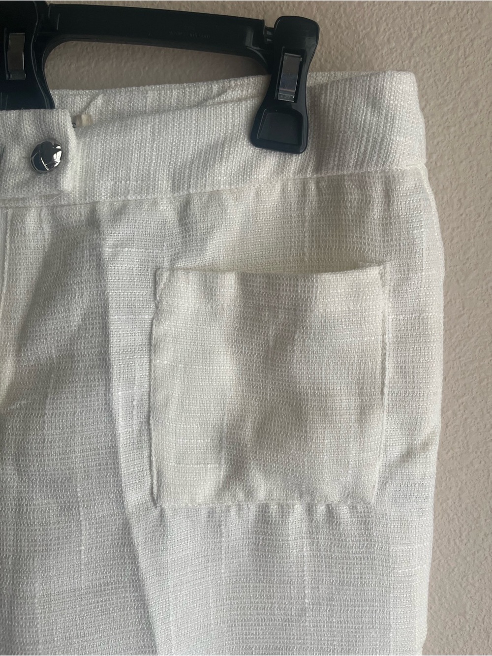 Women's Cream Wide-Leg High-Waist Pants - Picture 3 of 6